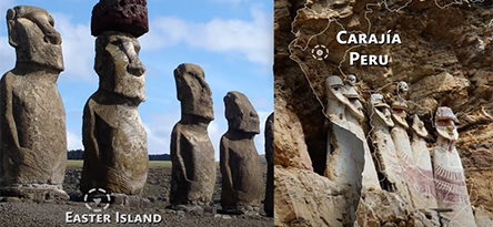 Poured rocks monuments
