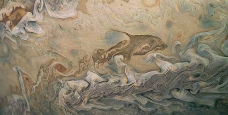 Faces of planet Jupiter
